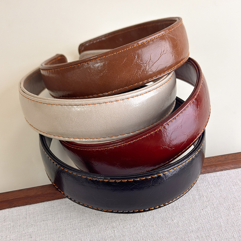 Leatherwork Rings - Diademas de cuero para mujer, diademas