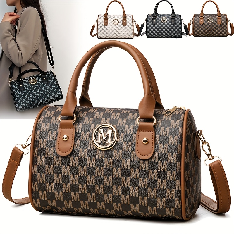 Leatherwork Logo - Bolso de hombro con alfabeto para