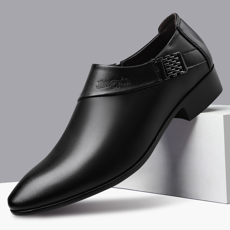 Leather Work Oxfords - Zapatos Oxford de Cuero para Hombre,