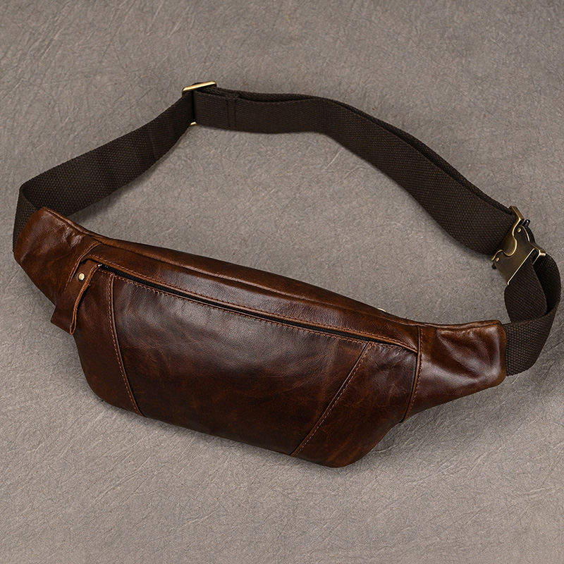 Leatherwork Belt - Bolso de pecho de cuero para