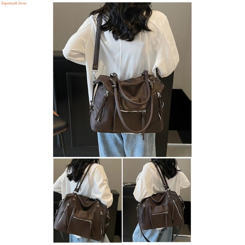 Leather Work Duffle - Bolso Q5WE multiusos para axila, bolso