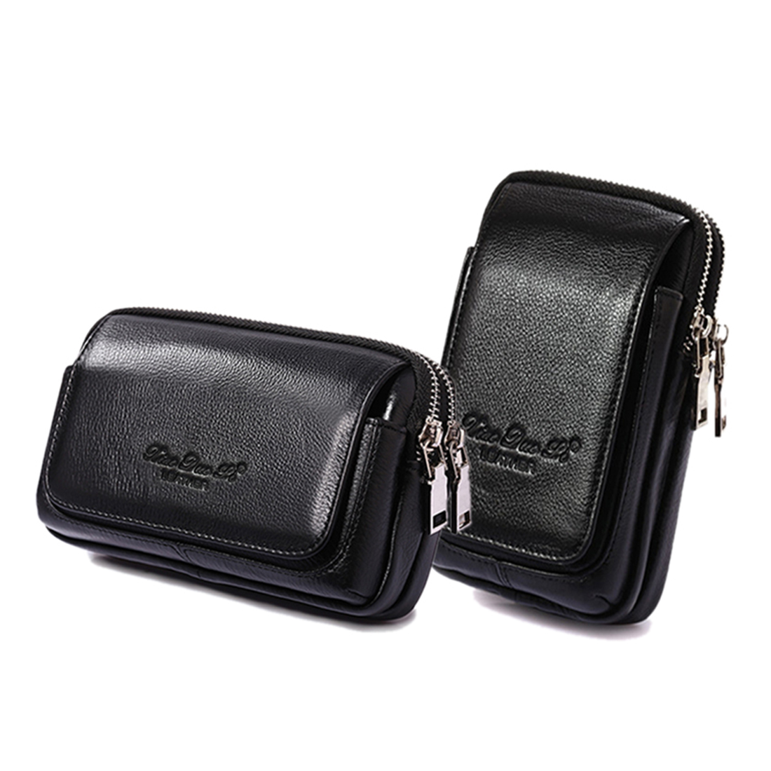 Leatherwork Belt - Riñonera de cuero genuino para hombre,