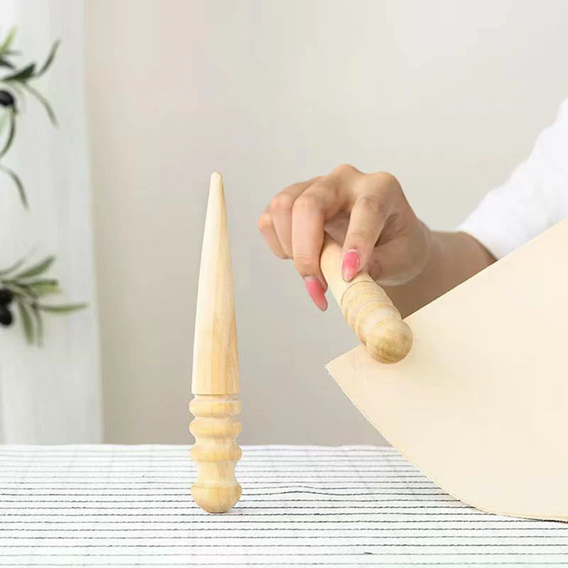 Used Leatherwork Tools - Cuero sintético de madera, borde redondo