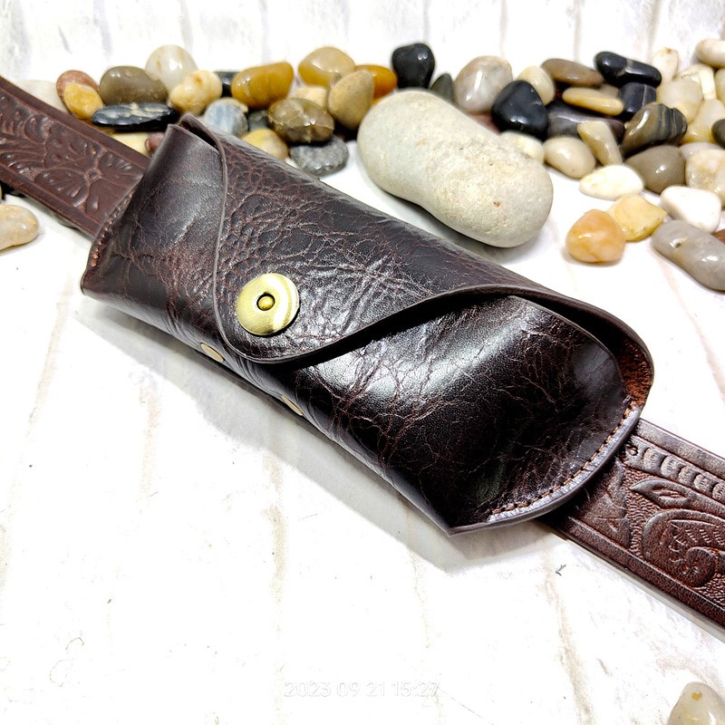 Leatherwork Belt - Blongk-estuche para gafas de sol, riñonera