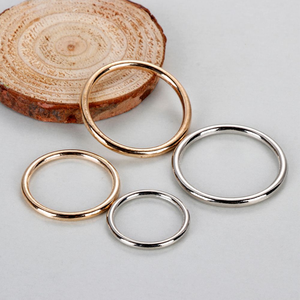 Belt Buckle Blank - Anillo redondo de Metal de 10