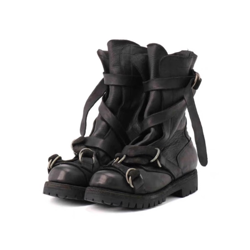 Leatherwork Belt - Botas de moto de cuero para