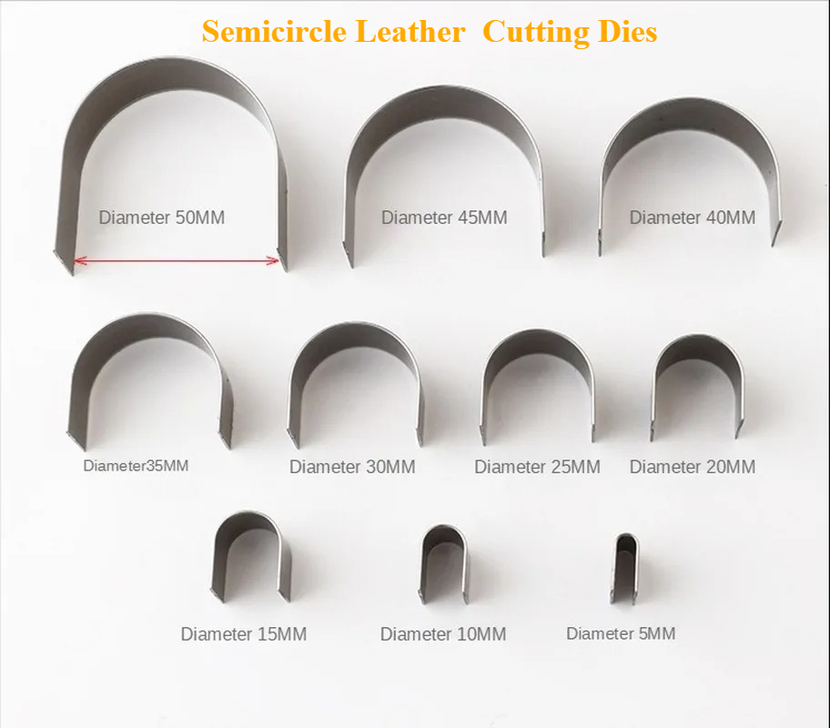 Juego de 10 troqueles semicirc - Leathercraft Japan reseña y precio