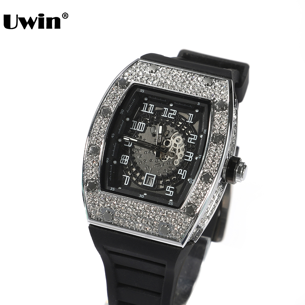 Reloj UWIN con esfera cuadrada - Belt Buckle Blank reseña y precio