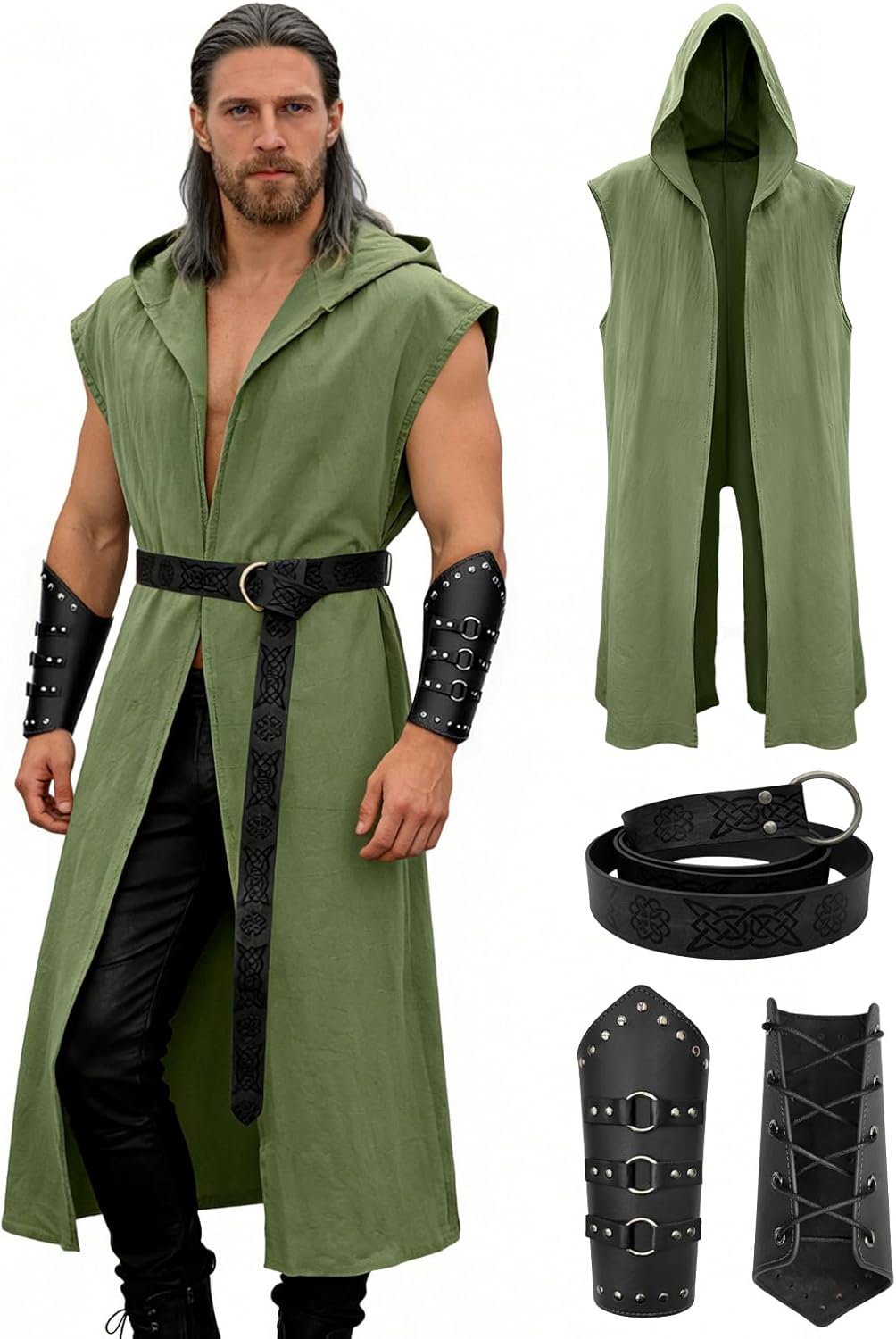 Conjunto de Disfraz Renacentis - Leatherwork Belt reseña y precio