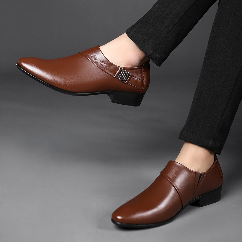 Zapatos de cuero PU para hombr - Leather Work Oxfords reseña y precio