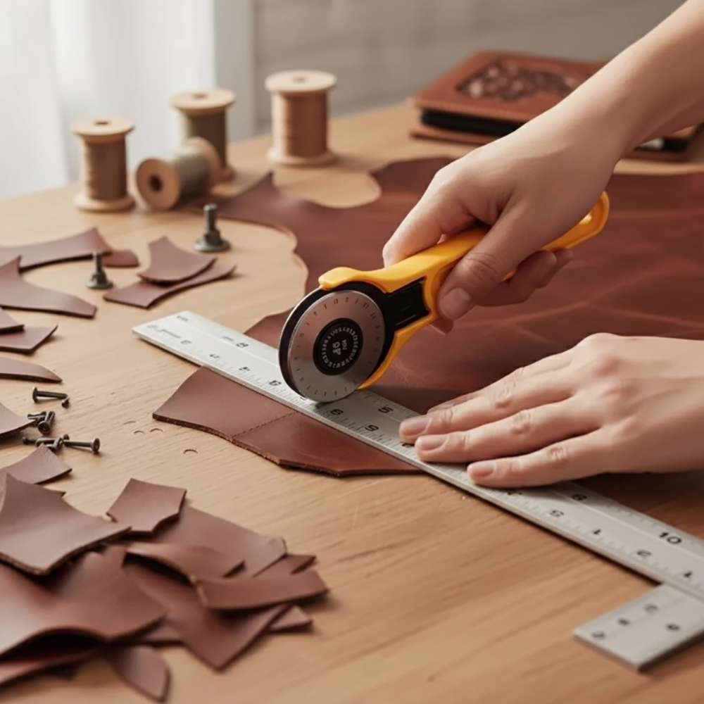 Cortador de tela giratorio de  - Leatherwork Diy reseña y precio