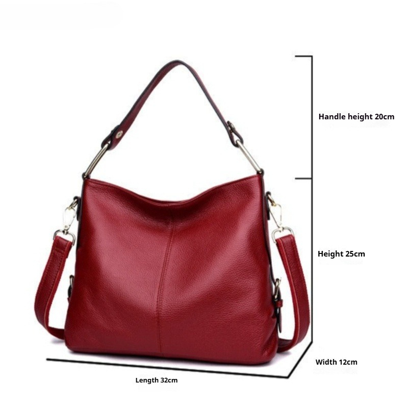 Bolso de Hombro de Cuero Genui - Leatherwork Logo reseña y precio