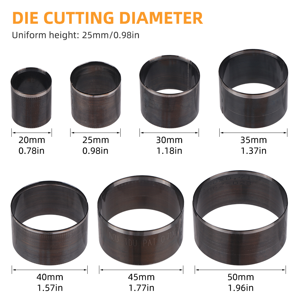 QJH 7 Uds. Troquel de corte de - Leatherwork Hole Punch reseña y precio