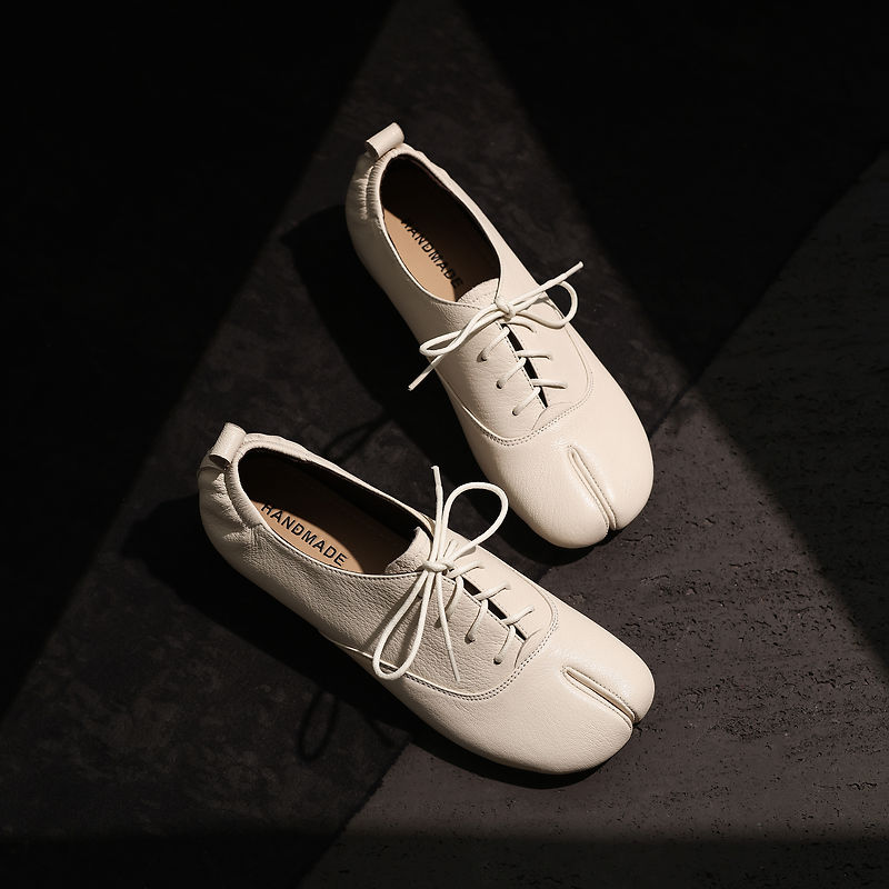 Zapatos Tabi de piel de oveja  - Leather Work Oxfords reseña y precio
