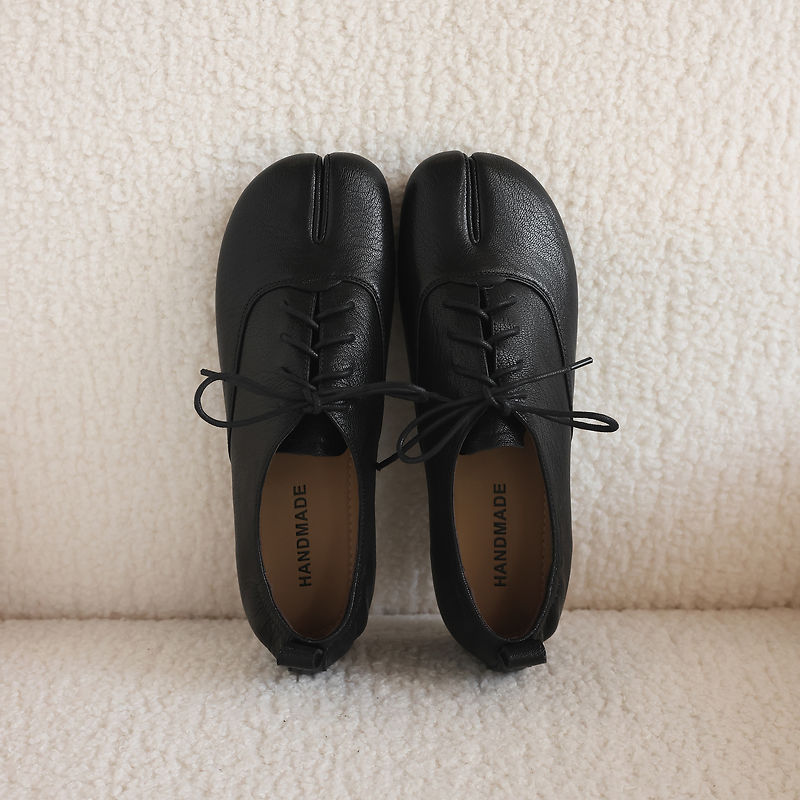 Zapatos Tabi de piel de oveja  - Leather Work Oxfords reseña y precio