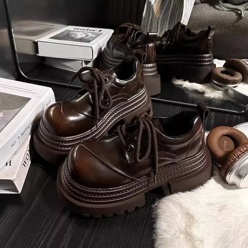 Mocasines Retro para mujer, pr - Leather Work Oxfords reseña y precio