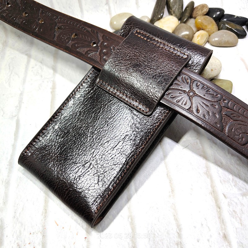 Riñonera de cuero genuino para - Leatherwork Belt reseña y precio