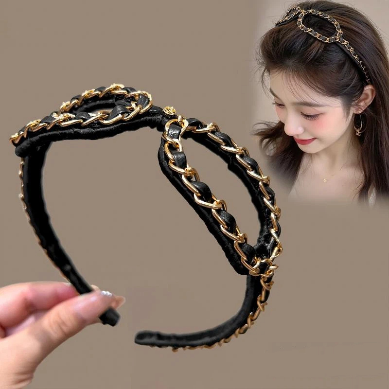 Diadema de Cuero con Cadena Vi - Leatherwork Rings reseña y precio