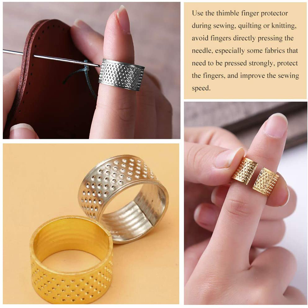 Dedal de costura para trabajo  - Leatherwork Rings reseña y precio