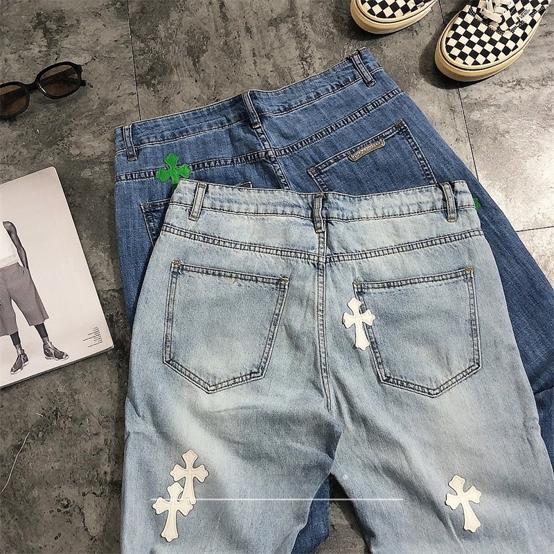 Vaqueros de mezclilla rasgados - Leather Work Jeans reseña y precio