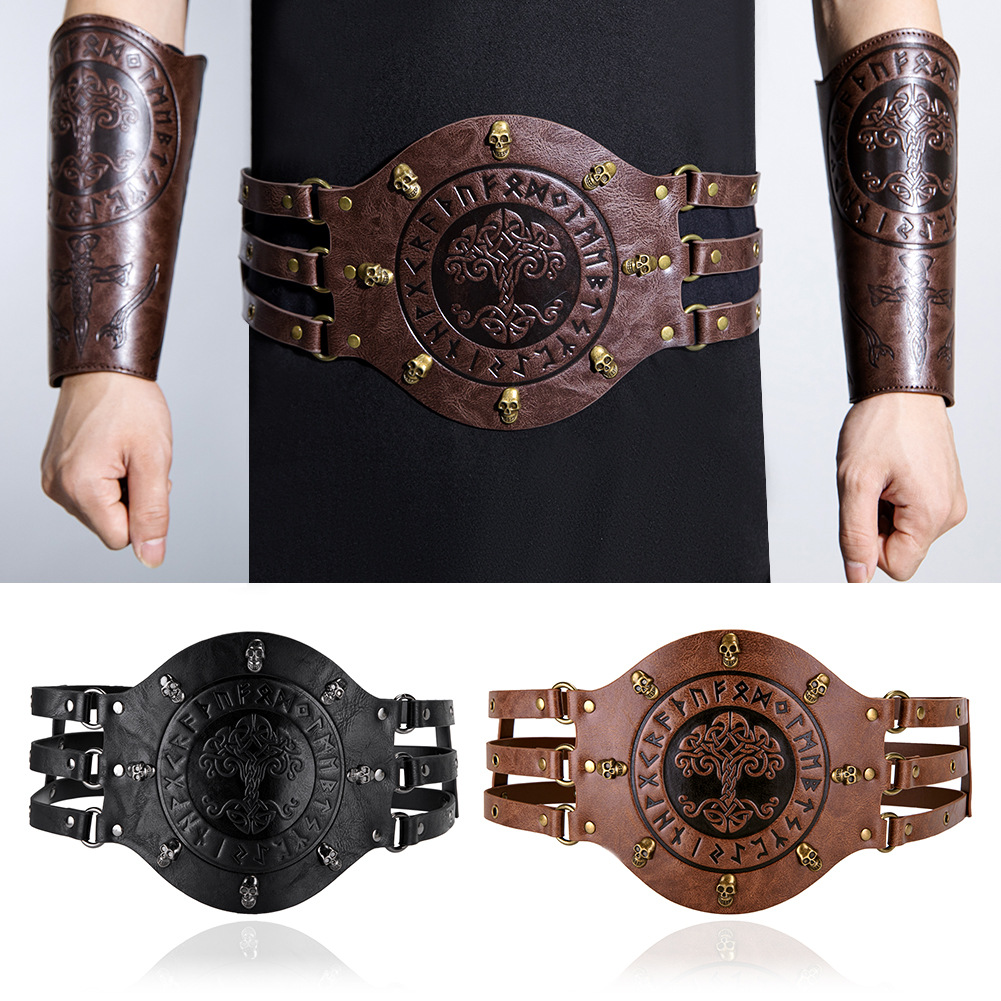 Cinturón ancho medieval, disfr - Leatherwork Belt reseña y precio