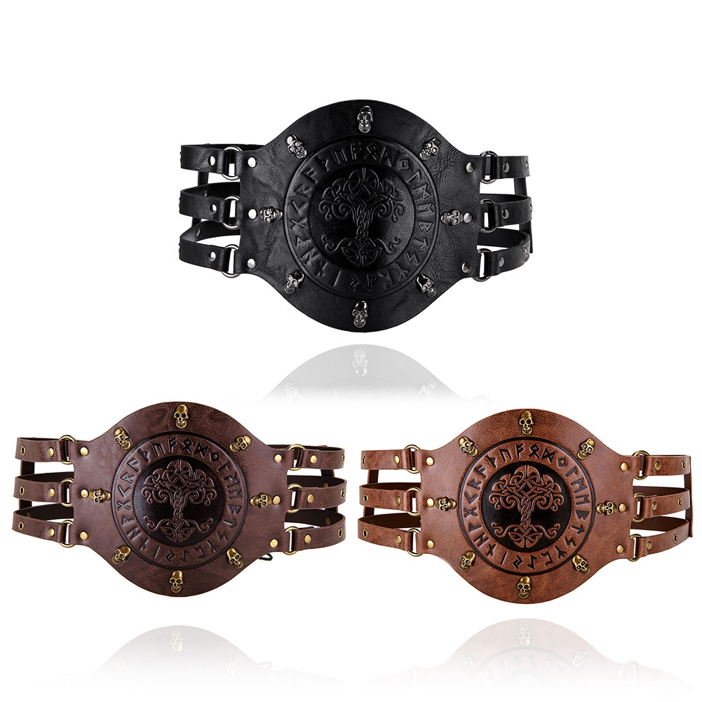 Cinturón ancho medieval, disfr - Leatherwork Belt reseña y precio