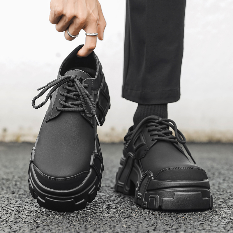 Zapatos de cuero con plataform - Leather Work Oxfords reseña y precio