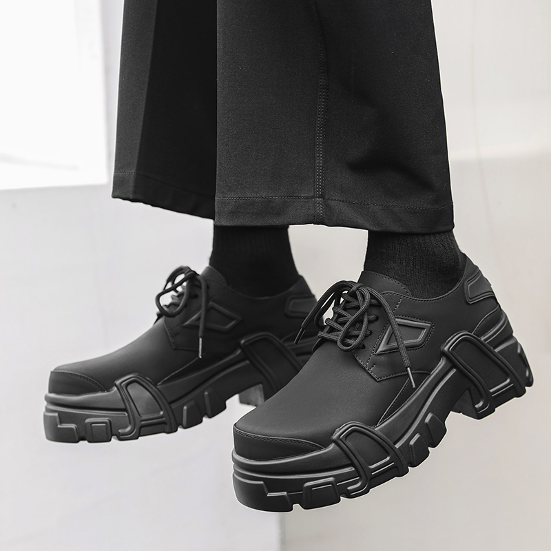 Zapatos de cuero con plataform - Leather Work Oxfords reseña y precio