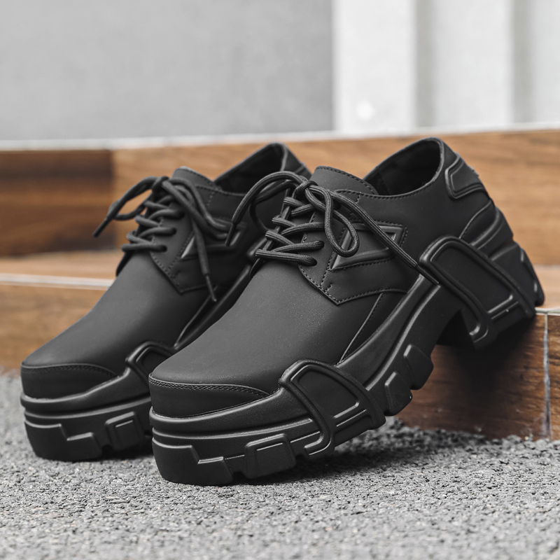 Zapatos de cuero con plataform - Leather Work Oxfords reseña y precio