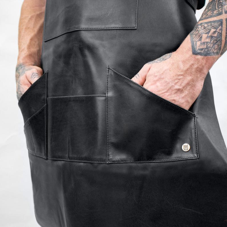 Delantal de trabajo personaliz - Leatherwork Tattoo reseña y precio