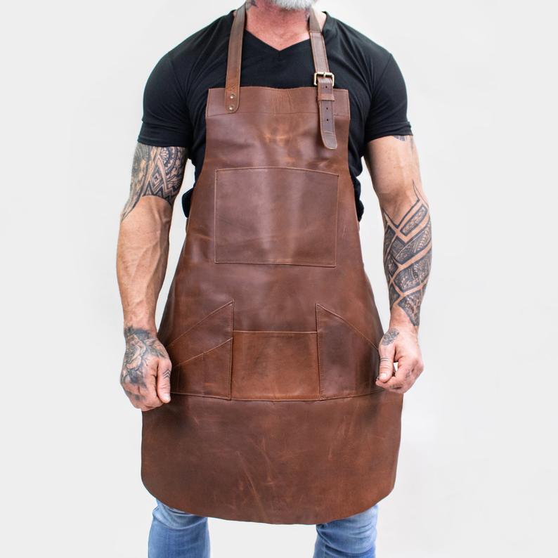Delantal de trabajo personaliz - Leatherwork Tattoo reseña y precio