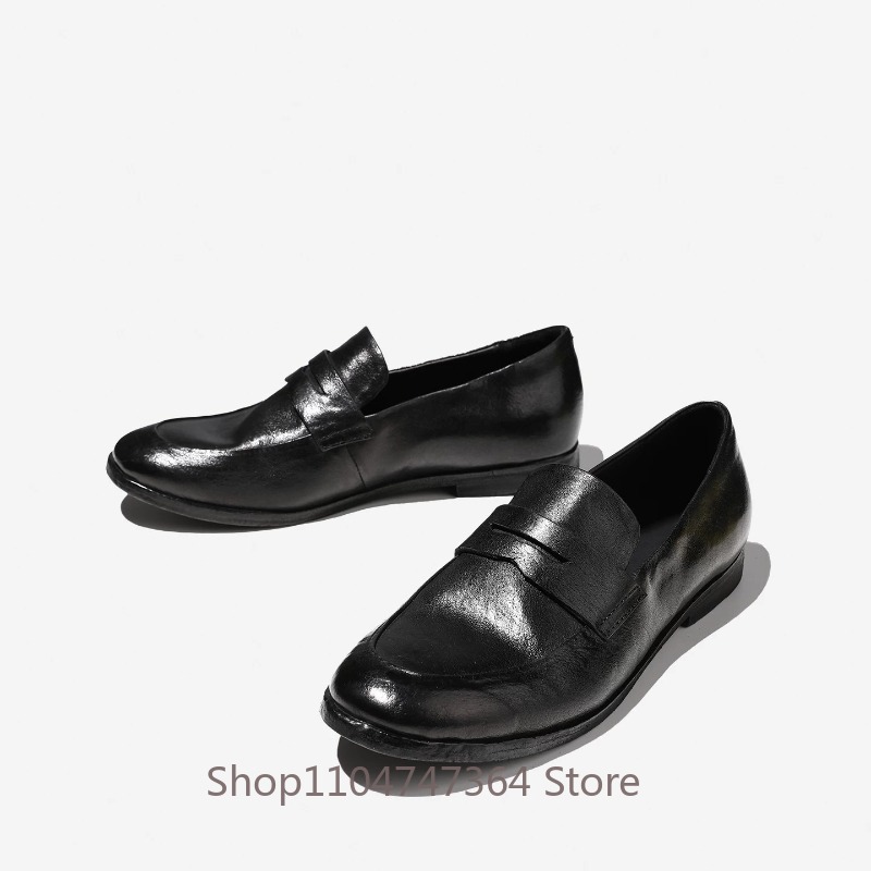 Zapatos informales de cuero ge - Leather Work Oxfords reseña y precio