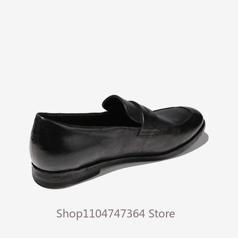 Zapatos informales de cuero ge - Leather Work Oxfords reseña y precio