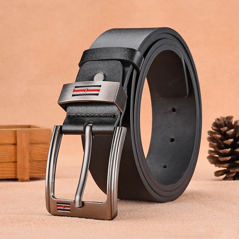 Cinturón con hebilla de metal  - Leather Work Jeans reseña y precio