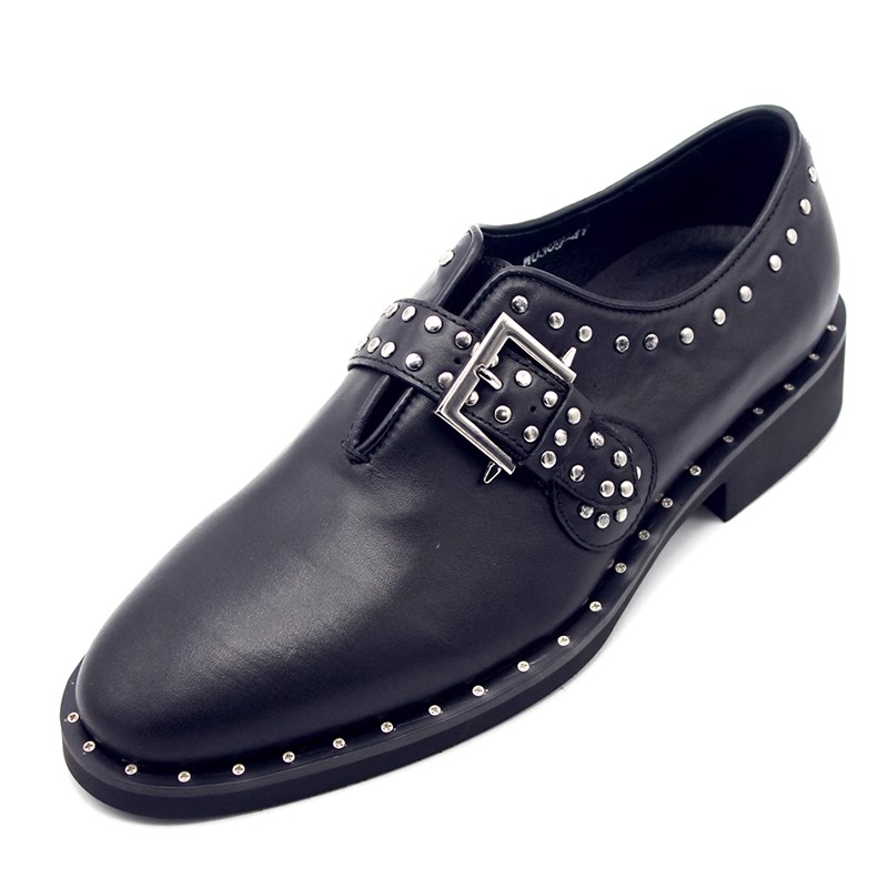 Nuevos Zapatos Munk con Remach - Leather Work Oxfords reseña y precio