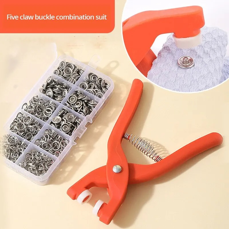 50 botones metálicos de presió - Rivet Setter Tool reseña y precio