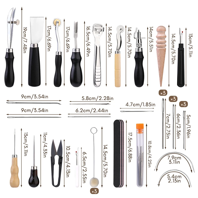 KRABALL-Kit de herramientas pr - Leatherwork Punching Tool reseña y precio